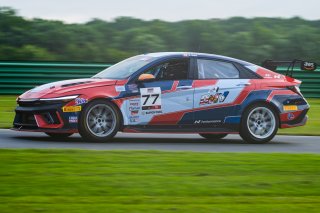 #77 Hyundai Elantra N1 TC EVO of Eric Kunz, Ricca Autosport, TC America Powered by Skip Barber Racing School, Virginia International Raceway, Alton, VA, July 17-20, 2025.
 | Jason Doudt / SRO Motorsports Group