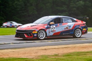 #77 Hyundai Elantra N1 TC EVO of Eric Kunz, Ricca Autosport, TC America Powered by Skip Barber Racing School, Virginia International Raceway, Alton, VA, July 17-20, 2025.
 | Jason Doudt / SRO Motorsports Group