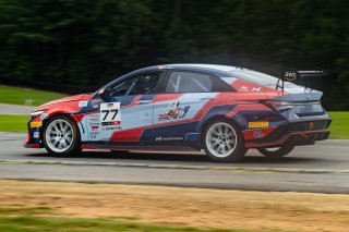 #77 Hyundai Elantra N1 TC EVO of Eric Kunz, Ricca Autosport, TC America Powered by Skip Barber Racing School, Virginia International Raceway, Alton, VA, July 17-20, 2025.
 | Jason Doudt / SRO Motorsports Group