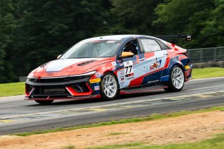 #77 Hyundai Elantra N1 TC EVO of Eric Kunz, Ricca Autosport, TC America Powered by Skip Barber Racing School, Virginia International Raceway, Alton, VA, July 17-20, 2025.
 | Jason Doudt / SRO Motorsports Group