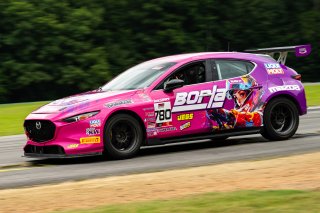 #780 Mazda 3 TC of Sally McNulty, FTG Racing, TC America Powered by Skip Barber Racing School, Virginia International Raceway, Alton, VA, July 17-20, 2025.
 | Jason Doudt / SRO Motorsports Group
