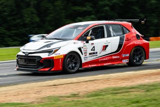 #4 Toyota GR Corolla TC of Jonathon Neudorf, JMF Motorsports, TC America Powered by Skip Barber Racing School, Virginia International Raceway, Alton, VA, July 17-20, 2025.
 | Jason Doudt / SRO Motorsports Group