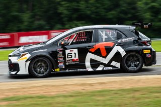 #61 Toyota GR Corolla TC of James Kilmas, Skip Barber Racing, TC America Powered by Skip Barber Racing School, Virginia International Raceway, Alton, VA, July 17-20, 2025.
 | Jason Doudt / SRO Motorsports Group