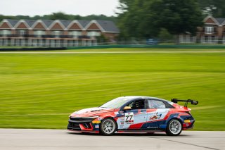 #77 Hyundai Elantra N1 TC EVO of Eric Kunz, Ricca Autosport, TC America Powered by Skip Barber Racing School, Virginia International Raceway, Alton, VA, July 17-20, 2025.
 | Jason Doudt / SRO Motorsports Group