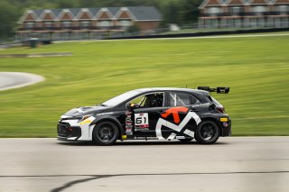 #61 Toyota GR Corolla TC of James Kilmas, Skip Barber Racing, TC America Powered by Skip Barber Racing School, Virginia International Raceway, Alton, VA, July 17-20, 2025.
 | Jason Doudt / SRO Motorsports Group