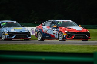 #77 Hyundai Elantra N1 TC EVO of Eric Kunz, Ricca Autosport, TC America Powered by Skip Barber Racing School, Virginia International Raceway, Alton, VA, July 17-20, 2025.
 | SRO Motorsports Group