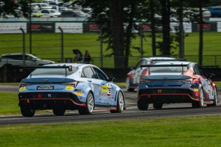#76 Hyundai Elantra N1 TC EVO of PJ Groenke, Ricca Autosport, TC America Powered by Skip Barber Racing School, Virginia International Raceway, Alton, VA, July 17-20, 2025.
 | SRO Motorsports Group