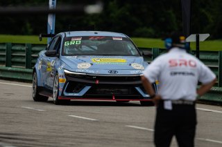 #76 Hyundai Elantra N1 TC EVO of PJ Groenke, Ricca Autosport, TC America Powered by Skip Barber Racing School, Virginia International Raceway, Alton, VA, July 17-20, 2025.
 | SRO Motorsports Group
