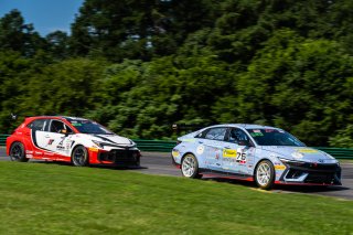 #76 Hyundai Elantra N1 TC EVO of PJ Groenke, Ricca Autosport, TC America Powered by Skip Barber Racing School, Virginia International Raceway, Alton, VA, July 17-20, 2025.
 | SRO Motorsports Group