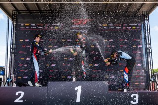 Podium at TC America Powered by Skip Barber Racing School, SRO America, Virginia International Raceway, Alton, VA, July 17-20, 2025.
 | SRO Motorsports Group