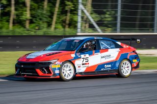 #75 Hyundai Elantra N1 TC EVO of Shelby Mills, Ricca Autosport, TC America Powered by Skip Barber Racing School, Road America, Elkhart Lake, WI, August 14-17, 2025.
 | Jason Doudt / SRO Motorsports Group