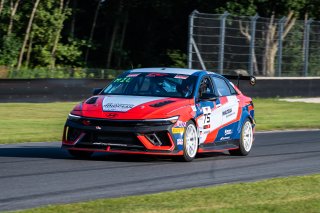 #75 Hyundai Elantra N1 TC EVO of Shelby Mills, Ricca Autosport, TC America Powered by Skip Barber Racing School, Road America, Elkhart Lake, WI, August 14-17, 2025.
 | Jason Doudt / SRO Motorsports Group