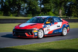 #77 Hyundai Elantra N1 TC EVO of Eric Kunz, Ricca Autosport, TC America Powered by Skip Barber Racing School, Road America, Elkhart Lake, WI, August 14-17, 2025.
 | Jason Doudt / SRO Motorsports Group