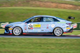 #76 Hyundai Elantra N1 TC EVO of PJ Groenke, Ricca Autosport, TC America Powered by Skip Barber Racing School, Road America, Elkhart Lake, WI, August 14-17, 2025.
 | Jason Doudt / SRO Motorsports Group