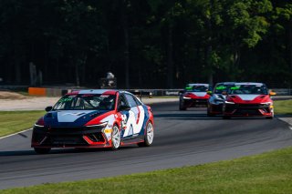 #74 Hyundai Elantra N1 TC EVO of Justin Gravett, Ricca Autosport, TC America Powered by Skip Barber Racing School, Road America, Elkhart Lake, WI, August 14-17, 2025.
 | Jason Doudt / SRO Motorsports Group