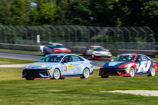 #76 Hyundai Elantra N1 TC EVO of PJ Groenke, Ricca Autosport, TC America Powered by Skip Barber Racing School, Road America, Elkhart Lake, WI, August 14-17, 2025.
 | SRO Motorsports Group
