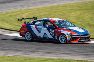 #74 Hyundai Elantra N1 TC EVO of Alana Carter, Ricca Autosport, TC America Powered by Skip Barber Racing School, Barber Motorsports Park, Birmingham, AL, September 4-7, 2025.
 | SRO Motorsports Group