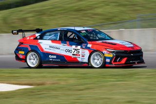 #75 Hyundai Elantra N1 TC EVO of Connor Attrell, Ricca Autosport, TC America Powered by Skip Barber Racing School, Barber Motorsports Park, Birmingham, AL, September 4-7, 2025.
 | SRO Motorsports Group