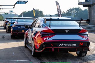 #74 Hyundai Elantra N1 TC EVO of Alana Carter, Ricca Autosport, TC America Powered by Skip Barber Racing School, Barber Motorsports Park, Birmingham, AL, September 4-7, 2025.
 | SRO Motorsports Group