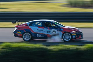 #75 Hyundai Elantra N1 TC EVO of Connor Attrell, Ricca Autosport, TC America Powered by Skip Barber Racing School, Barber Motorsports Park, Birmingham, AL, September 4-7, 2025.
 | SRO Motorsports Group