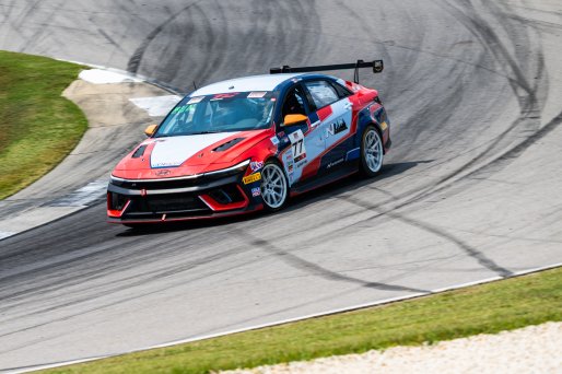 #77 Hyundai Elantra N1 TC EVO of Eric Kunz, Ricca Autosport, TC America Powered by Skip Barber Racing School, Barber Motorsports Park, Birmingham, AL, September 4-7, 2025.
 | SRO Motorsports Group