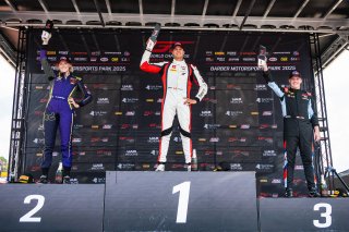 Podium at TC America Powered by Skip Barber Racing School, SRO America, Barber Motorsports Park, Birmingham, AL, September 4-7, 2025.
 | SRO Motorsports Group