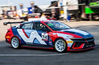 #74 Hyundai Elantra N1 TC EVO of Alana Carter, Ricca Autosport, TC America Powered by Skip Barber Racing School, Barber Motorsports Park, Birmingham, AL, September 4-7, 2025.
 | SRO Motorsports Group
