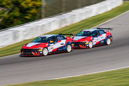 #77 Hyundai Elantra N1 TC EVO of Eric Kunz, Ricca Autosport, TC America Powered by Skip Barber Racing School, Barber Motorsports Park, Birmingham, AL, September 4-7, 2025.
 | SRO Motorsports Group