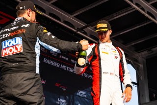 Podium at TC America Powered by Skip Barber Racing School, SRO America, Barber Motorsports Park, Birmingham, AL, September 4-7, 2025.
 | SRO Motorsports Group