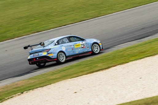 #76 Hyundai Elantra N1 TC EVO of PJ Groenke, Ricca Autosport, TC America Powered by Skip Barber Racing School, Barber Motorsports Park, Birmingham, AL, September 4-7, 2025.
 | SRO Motorsports Group