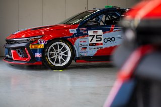 #75 Hyundai Elantra N1 TC EVO of Connor Attrell, Ricca Autosport, TC America Powered by Skip Barber Racing School, Indianapolis Motor Speedway, Indianapolis, IN, October 16-19, 2025.
 | SRO Motorsports Group