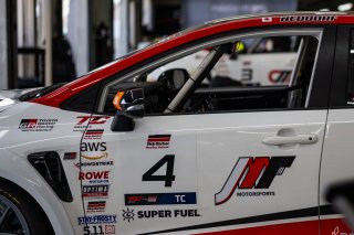 #4 Toyota GR Corolla TC of Jonathon Neudorf, JMF Motorsports, TC America Powered by Skip Barber Racing School, Indianapolis Motor Speedway, Indianapolis, IN, October 16-19, 2025.
 | SRO Motorsports Group