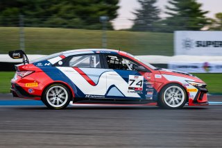#74 Hyundai Elantra N1 TC EVO of Alana Carter, Ricca Autosport, TC America Powered by Skip Barber Racing School, Indianapolis Motor Speedway, Indianapolis, IN, October 16-19, 2025.
 | SRO Motorsports Group