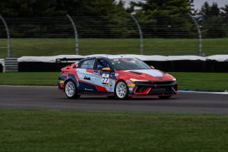 #77 Hyundai Elantra N1 TC EVO of Eric Kunz, Ricca Autosport, TC America Powered by Skip Barber Racing School, Indianapolis Motor Speedway, Indianapolis, IN, October 16-19, 2025.
 | SRO Motorsports Group