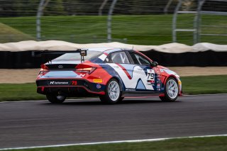 #79 Hyundai Elantra N1 TC of CJ Sepulveda, Ricca Autosport, TC America Powered by Skip Barber Racing School, Indianapolis Motor Speedway, Indianapolis, IN, October 16-19, 2025.
 | SRO Motorsports Group