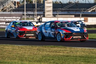 #79 Hyundai Elantra N1 TC of CJ Sepulveda, Ricca Autosport, TC America Powered by Skip Barber Racing School, Indianapolis Motor Speedway, Indianapolis, IN, October 16-19, 2025.
 | Jason Doudt / SRO Motorsports Group