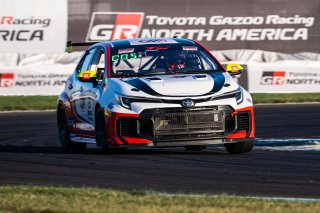 #3 Toyota GR Corolla TC of Antonio Constantino, JMF Motorsports, TC America Powered by Skip Barber Racing School, Indianapolis Motor Speedway, Indianapolis, IN, October 16-19, 2025.
 | Jason Doudt / SRO Motorsports Group