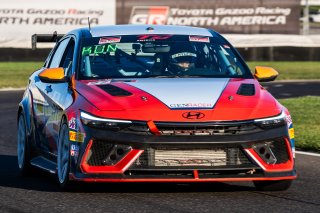 #77 Hyundai Elantra N1 TC EVO of Eric Kunz, Ricca Autosport, TC America Powered by Skip Barber Racing School, Indianapolis Motor Speedway, Indianapolis, IN, October 16-19, 2025.
 | Jason Doudt / SRO Motorsports Group