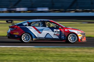 #79 Hyundai Elantra N1 TC of CJ Sepulveda, Ricca Autosport, TC America Powered by Skip Barber Racing School, Indianapolis Motor Speedway, Indianapolis, IN, October 16-19, 2025.
 | Jason Doudt / SRO Motorsports Group