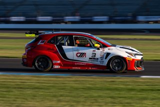 #3 Toyota GR Corolla TC of Antonio Constantino, JMF Motorsports, TC America Powered by Skip Barber Racing School, Indianapolis Motor Speedway, Indianapolis, IN, October 16-19, 2025.
 | Jason Doudt / SRO Motorsports Group