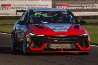 #75 Hyundai Elantra N1 TC EVO of Connor Attrell, Ricca Autosport, TC America Powered by Skip Barber Racing School, Indianapolis Motor Speedway, Indianapolis, IN, October 16-19, 2025.
 | Jason Doudt / SRO Motorsports Group