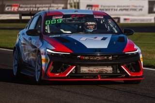 #75 Hyundai Elantra N1 TC EVO of Connor Attrell, Ricca Autosport, TC America Powered by Skip Barber Racing School, Indianapolis Motor Speedway, Indianapolis, IN, October 16-19, 2025.
 | Jason Doudt / SRO Motorsports Group