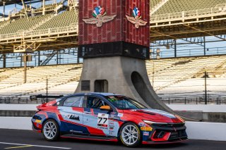 #77 Hyundai Elantra N1 TC EVO of Eric Kunz, Ricca Autosport, TC America Powered by Skip Barber Racing School, Indianapolis Motor Speedway, Indianapolis, IN, October 16-19, 2025.
 | SRO Motorsports Group