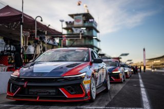 #74 Hyundai Elantra N1 TC EVO of Alana Carter, Ricca Autosport, TC America Powered by Skip Barber Racing School, Indianapolis Motor Speedway, Indianapolis, IN, October 16-19, 2025.
 | SRO Motorsports Group