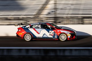 #74 Hyundai Elantra N1 TC EVO of Alana Carter, Ricca Autosport, TC America Powered by Skip Barber Racing School, Indianapolis Motor Speedway, Indianapolis, IN, October 16-19, 2025.
 | SRO Motorsports Group
