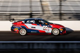 #77 Hyundai Elantra N1 TC EVO of Eric Kunz, Ricca Autosport, TC America Powered by Skip Barber Racing School, Indianapolis Motor Speedway, Indianapolis, IN, October 16-19, 2025.
 | SRO Motorsports Group