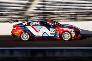 #74 Hyundai Elantra N1 TC EVO of Alana Carter, Ricca Autosport, TC America Powered by Skip Barber Racing School, Indianapolis Motor Speedway, Indianapolis, IN, October 16-19, 2025.
 | SRO Motorsports Group