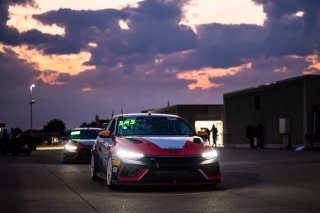 #77 Hyundai Elantra N1 TC EVO of Eric Kunz, Ricca Autosport, TC America Powered by Skip Barber Racing School, Indianapolis Motor Speedway, Indianapolis, IN, October 16-19, 2025.
 | SRO Motorsports Group