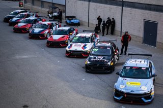 #76 Hyundai Elantra N1 TC EVO of PJ Groenke, Ricca Autosport, TC America Powered by Skip Barber Racing School, Indianapolis Motor Speedway, Indianapolis, IN, October 16-19, 2025.
 | SRO Motorsports Group