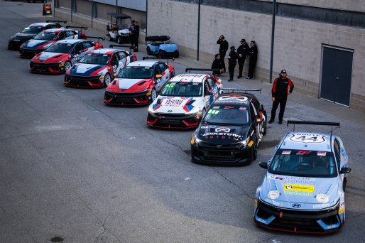 #76 Hyundai Elantra N1 TC EVO of PJ Groenke, Ricca Autosport, TC America Powered by Skip Barber Racing School, Indianapolis Motor Speedway, Indianapolis, IN, October 16-19, 2025.
 | SRO Motorsports Group